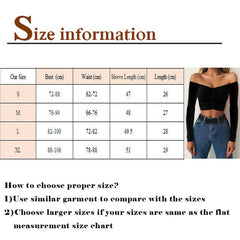 Sexy Off Shoulder Women T-Shirt Summer Autumn Casual Long Sleeve Pullover Tops Slim bodycon Fashion basic Shirt Crop Tops